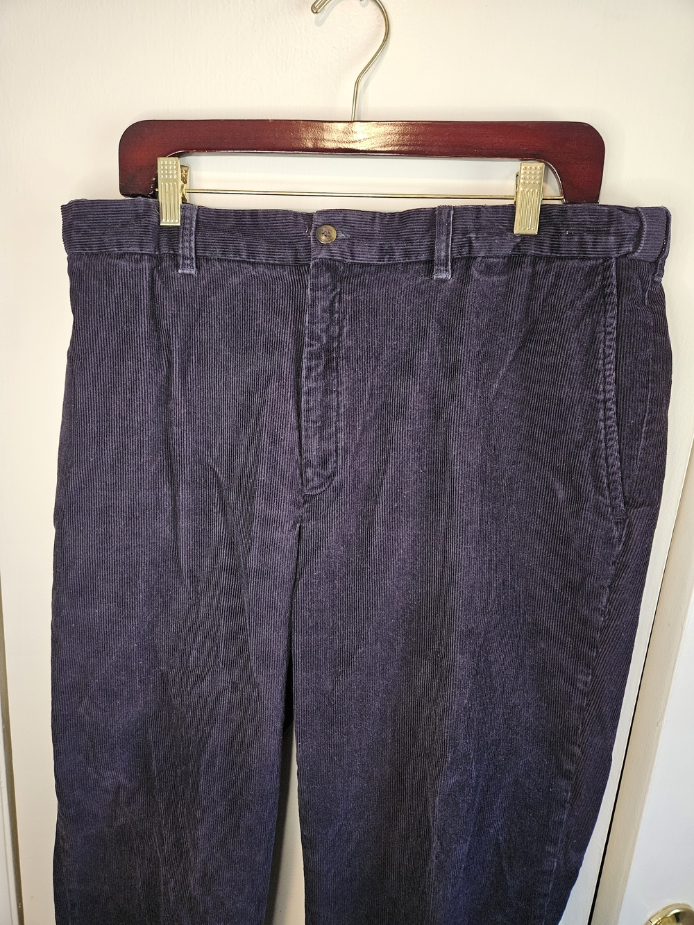 Men's Corduroy Pants in Dark Blue 38x30